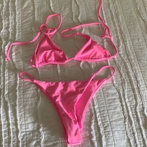 ZAFUL pink bikini size medium fits like XS